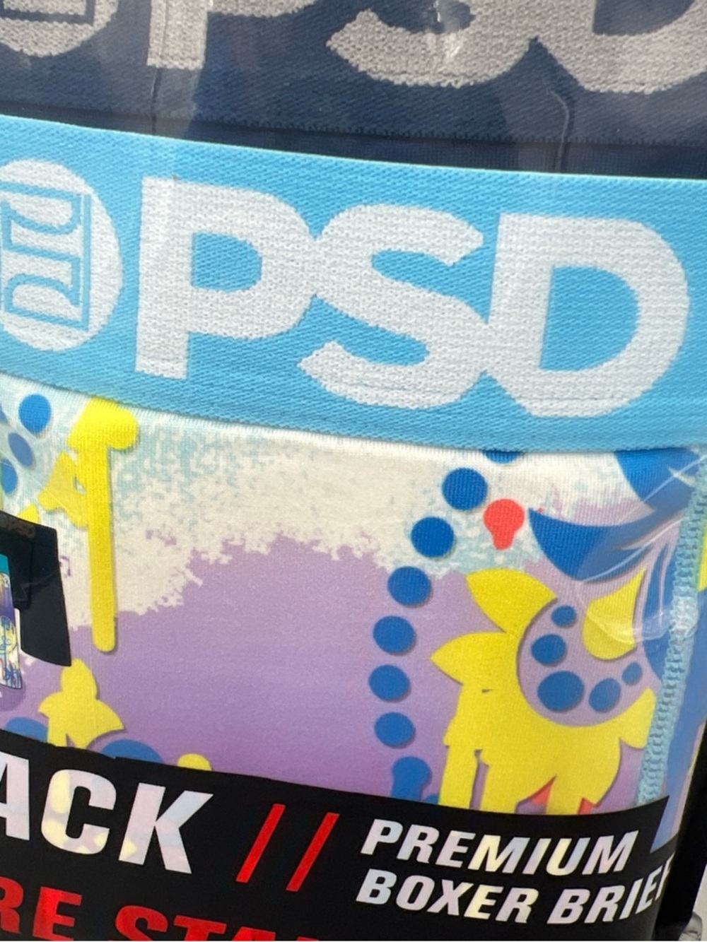 3 Pack! PSD 7" Inseam Graffiti Bandana Standard Premium Boxer Briefs, S, 28-30" - Picture 3 of 5